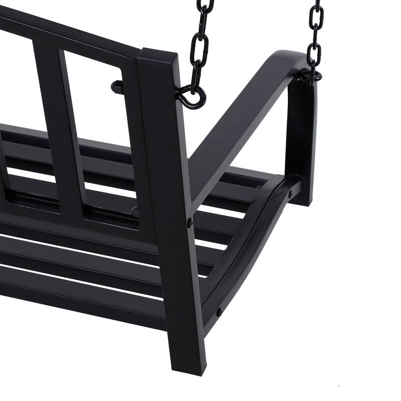 Outsunny 2-person Front Hanging Porch Swing Bench