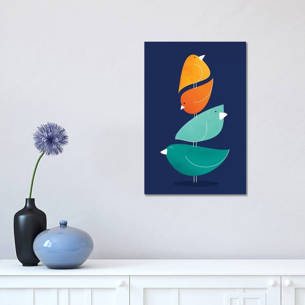 iCanvas "Bird Stack I" by Modern Tropical Canvas Print