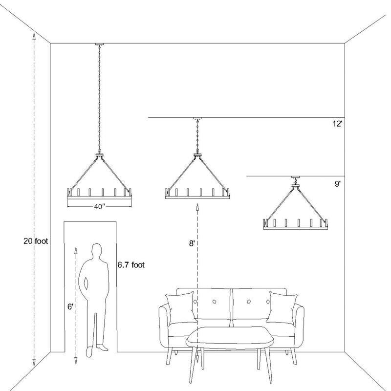 Acroma 15-light Modern Farmhouse Round Wagon Wheel Chandelier