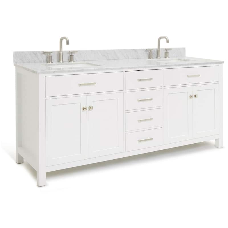 Ariel H073DCW2RVO Bristol 73" Free Standing Double Rectangular Basin