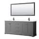 Option Dark Gray / Carrara Cultured Marble Top / Matte