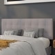 preview thumbnail 29 of 36, Quilted Tufted Upholstered Headboard Light Gray - Queen
