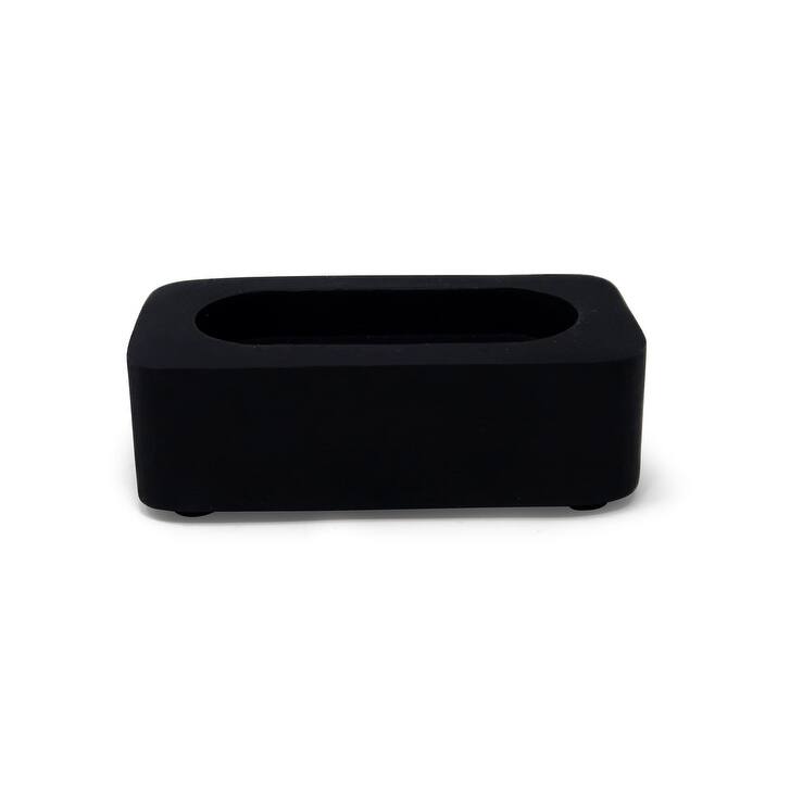 Stainless Steel Salt and Pepper Set with Black Base