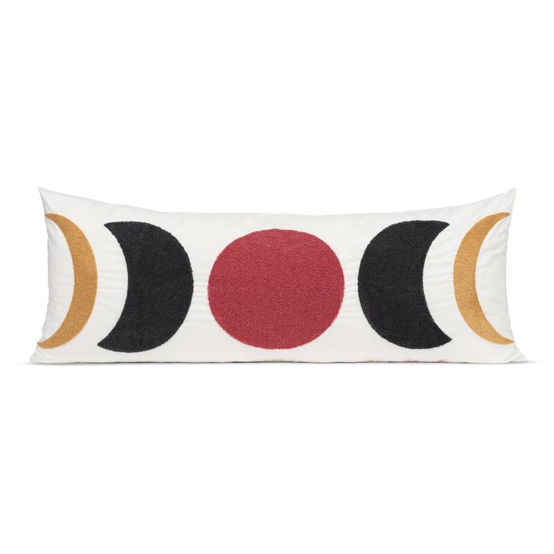 Sweet Jojo Designs Boho Shabby Chic Moon Boy Girl Gender Neutral Unisex Body Pillow Case Pillow Not Included - Bohemian Abstract