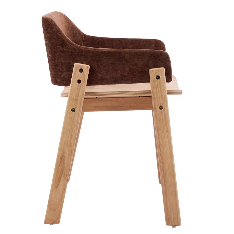 Christopher Knight Home - Modern Wooden Upholstered Dining Chair with Armrests