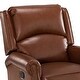 preview thumbnail 63 of 62, Ilario 32.67'' Wide Genuine Leather Manual Rocker Recliner, Set of 2