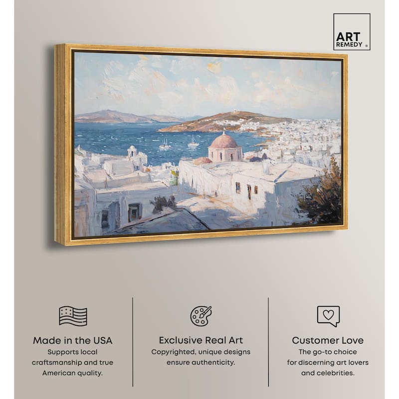 Early Morning Greece Canvas by Art Remedy