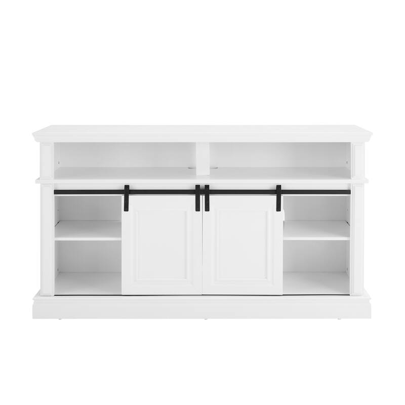 Media Console Table with Storage Cabinet