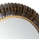 preview thumbnail 5 of 5, SAFAVIEH Storm 30-inch Brass Round Mirror - 30" W x 3.5" L x 30" H
