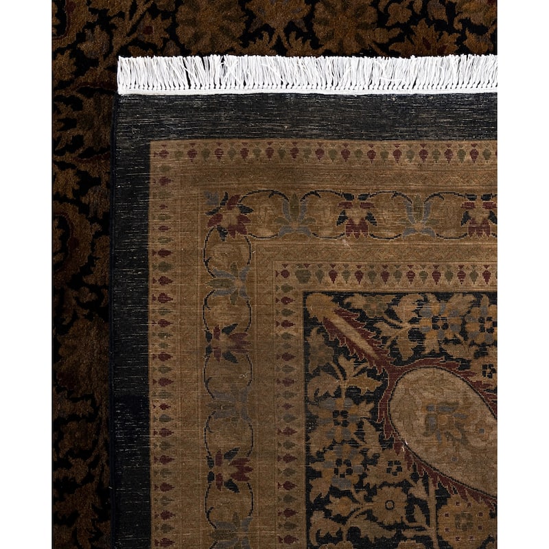 Overdyed One-of-a-Kind Hand-Knotted Area Rug - Gold - 12' 2" x 15' 9"