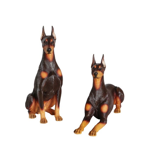 diamond doberman statue