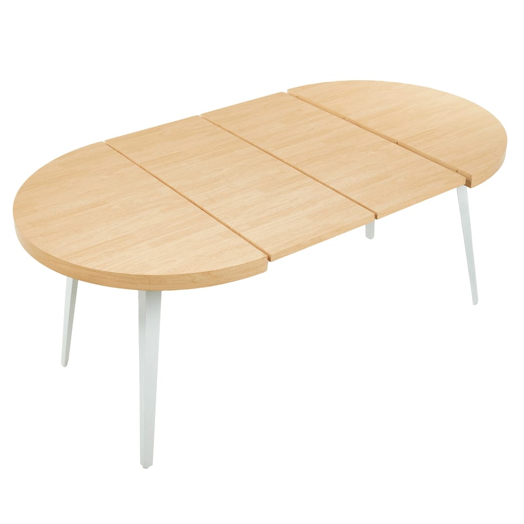 GDFStudio - Mapleton Modern Contemporary Space Saving 39.37" Extendable Dining Table with Retractable Panels - 39.37"L