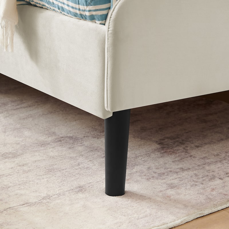 Twin Size Velvet Upholstered Sofa Bed with Storage Drawers, Modern Design, 300 lbs Capacity