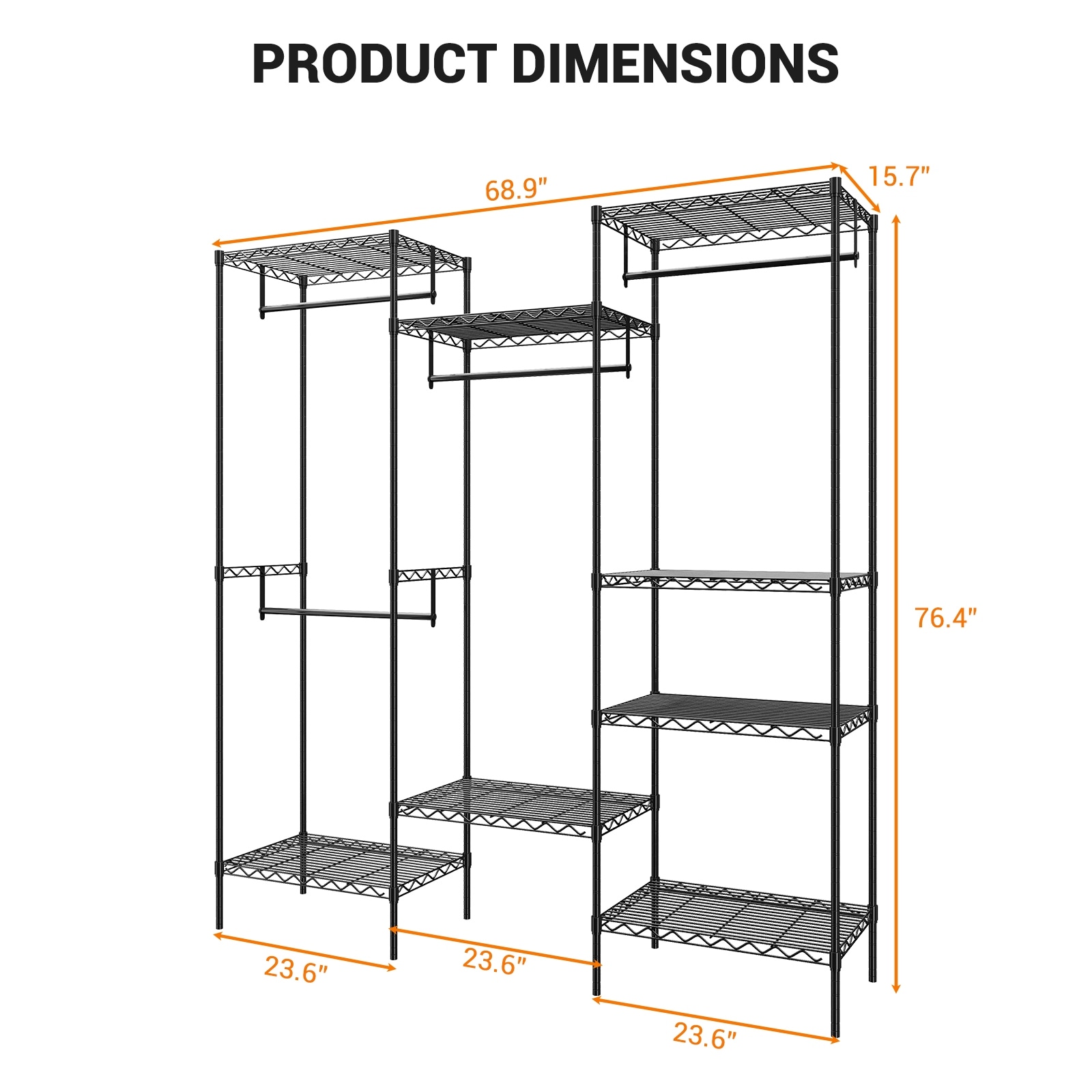 Freestanding Heavy Duty Metal Clothing Rack On Sale Bed Bath