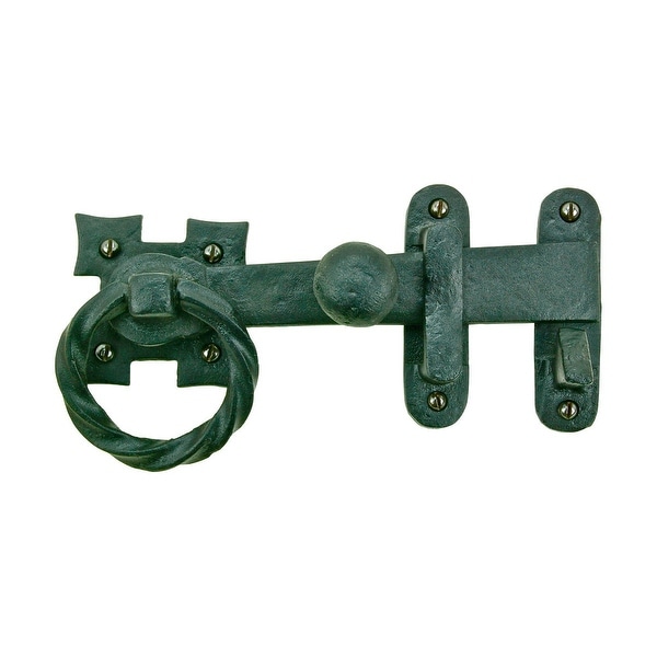 Shop Wrought Iron Door Latch Lock Set Ring Pull Rustproof Door Latches Hardware 7 - Free ...