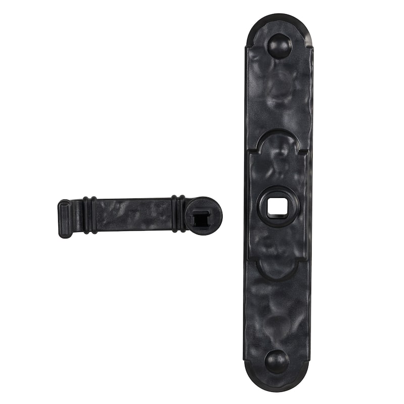 Household Essentials Premium Carriage House Magnetic Garage Door Hinges with Lever, Black