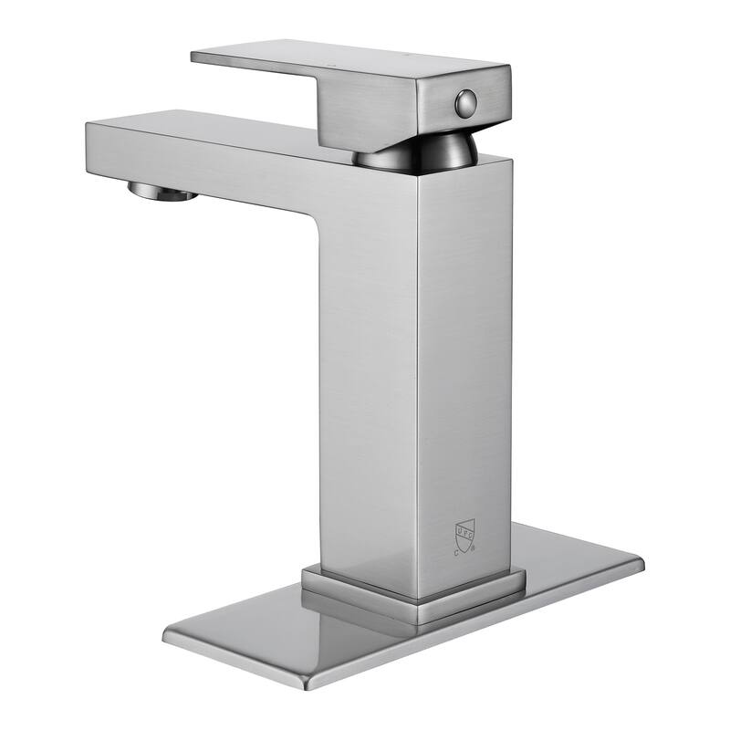 Clihome Single Hole Vessel Sink Faucets with Deck Plate