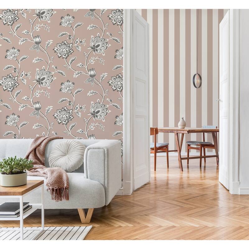 Fine Decor Juliette Light Pink Jacobean Wallpaper