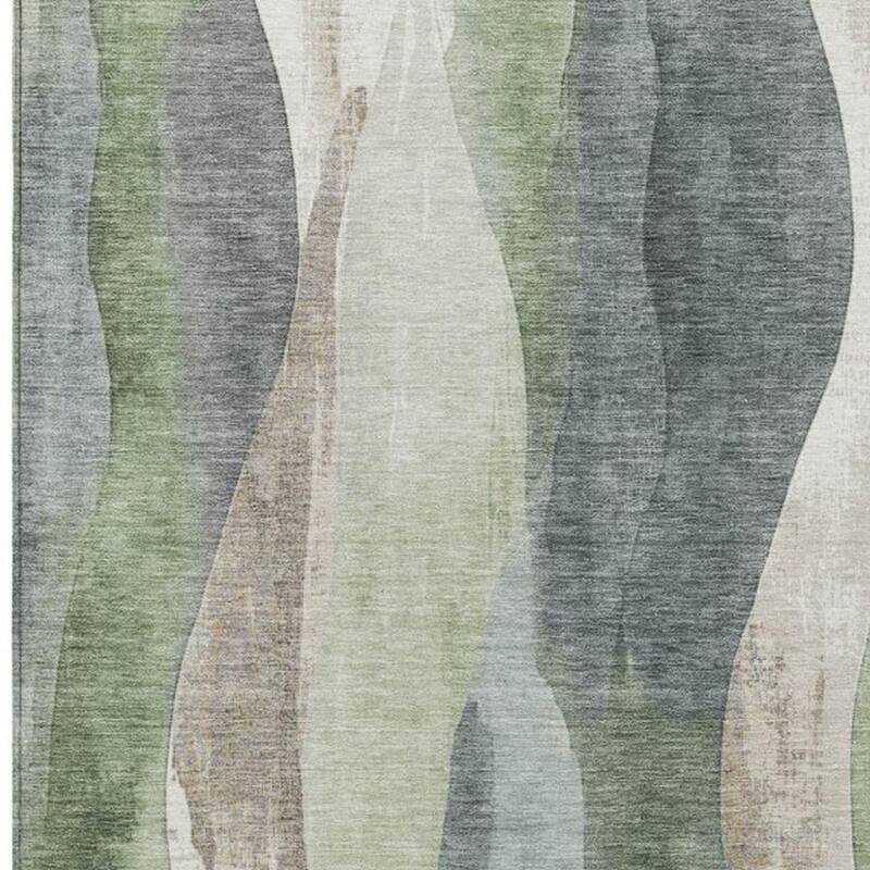 HomeRoots Abstract Transitional Rectangle Outdoor Rug