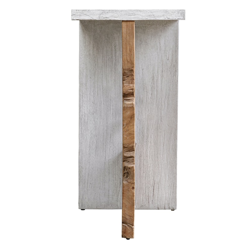 Uttermost Intersect Modern Accent Table - 11.75"W x 24"H x 13.75"D
