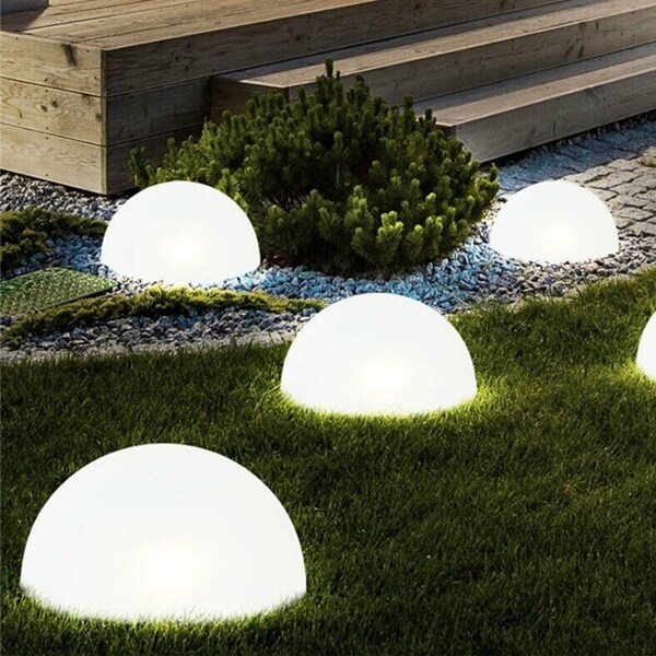 2PCS 5 LED Solar Power Lamps Outdoor Waterproof Ground Light with Built in Lithium Battery for Garden Patio Yard Bed Bath Beyond 28526842
