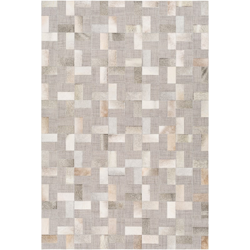Artistic Weavers Isaev Modern Hair-on-hide Leather Area Rug