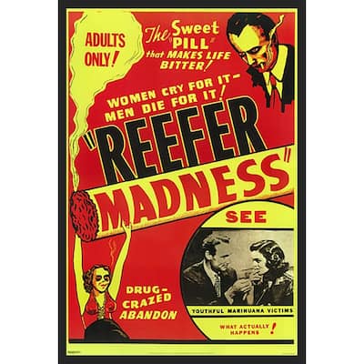 Reefer Madness Framed Art Poster - 24 x 36 Inch
