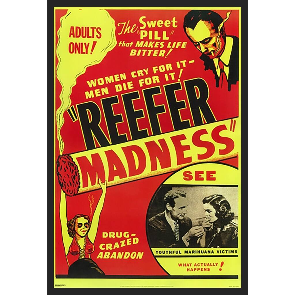 Reefer Madness Framed Art Poster - 24 x 36 Inch