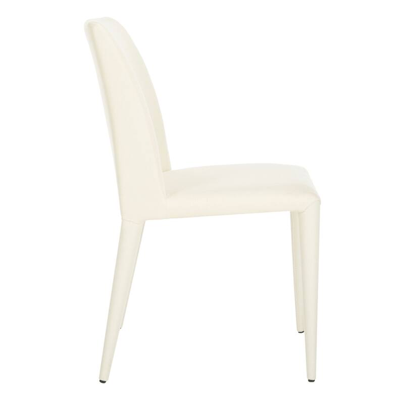 SAFAVIEH Shirlee Mid-Century Dining White Dining Chair (Set of 2) - 22.5" x 17.4" x 33.5" - 23Wx17Dx34H