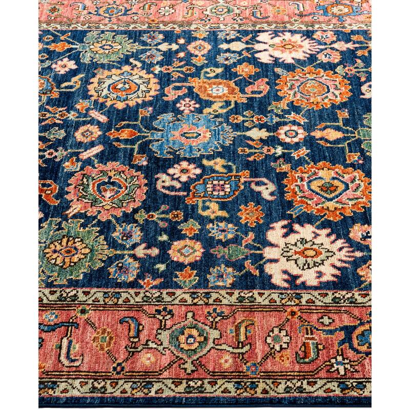Serapi One-of-a-Kind Hand-Knotted Area Rug - Blue - 4' 3" x 5' 10"