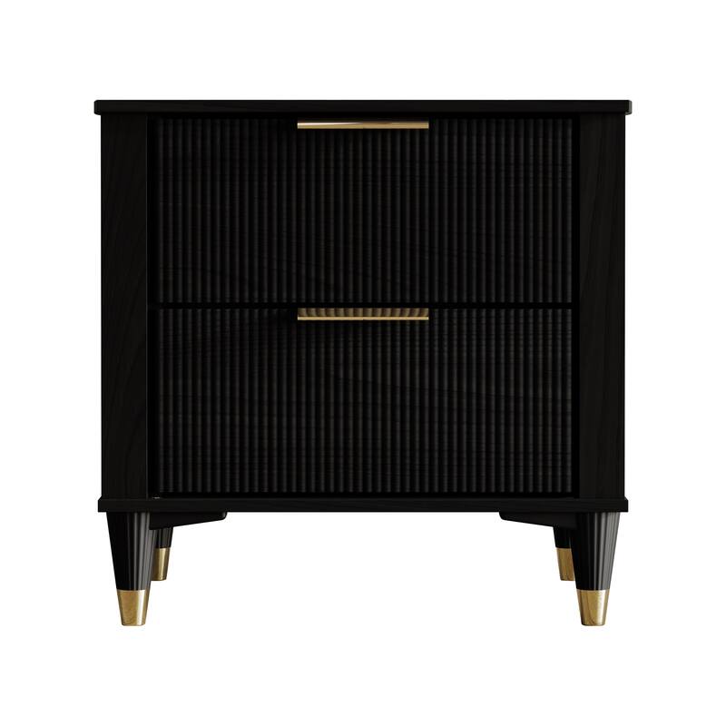 CraftPorch Luxury Nightstand - Black