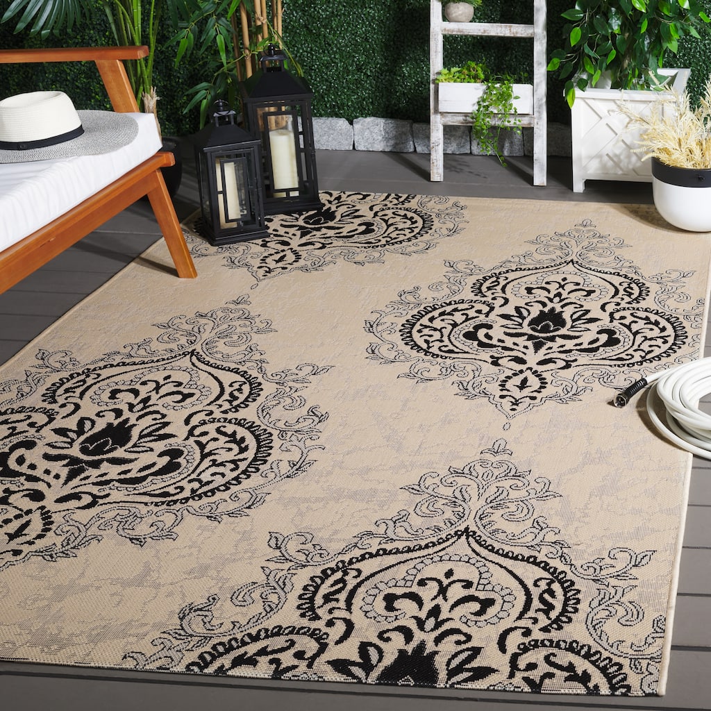 SAFAVIEH Courtyard Verane Indoor /Outdoor Waterproof Patio Backyard Rug