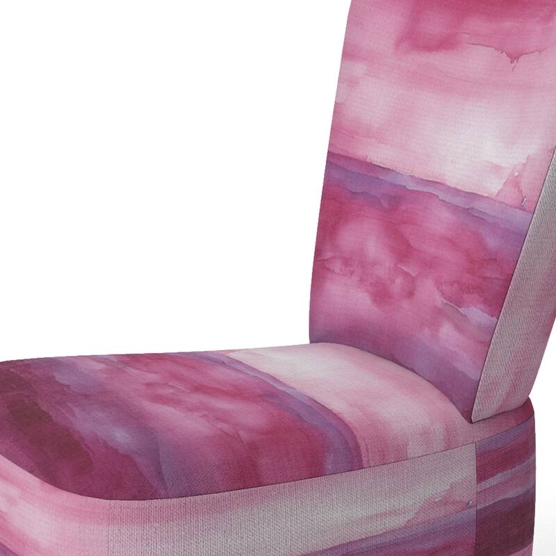 Designart "Coast Blue Sea Waves Watercolour" Upholstered Abstract Accent Chair - Modern Arm Chair For Bedroom