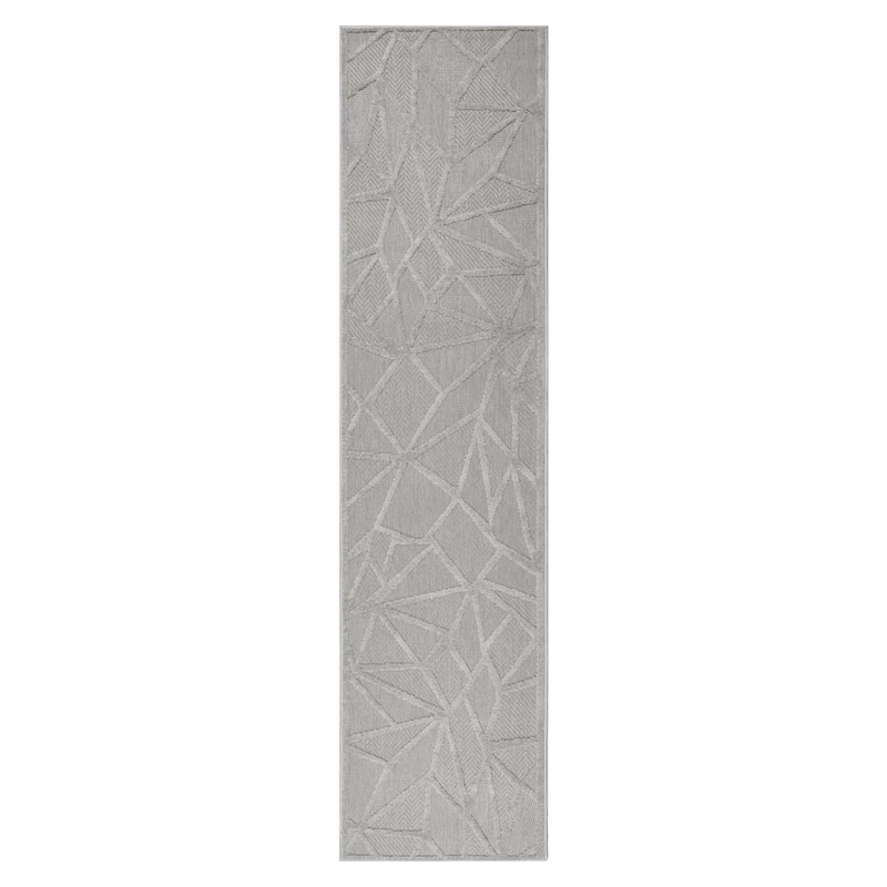 Leick Home 595587 Vennor Geometric Indoor Outdoor Area Rug Runner 2'x8'