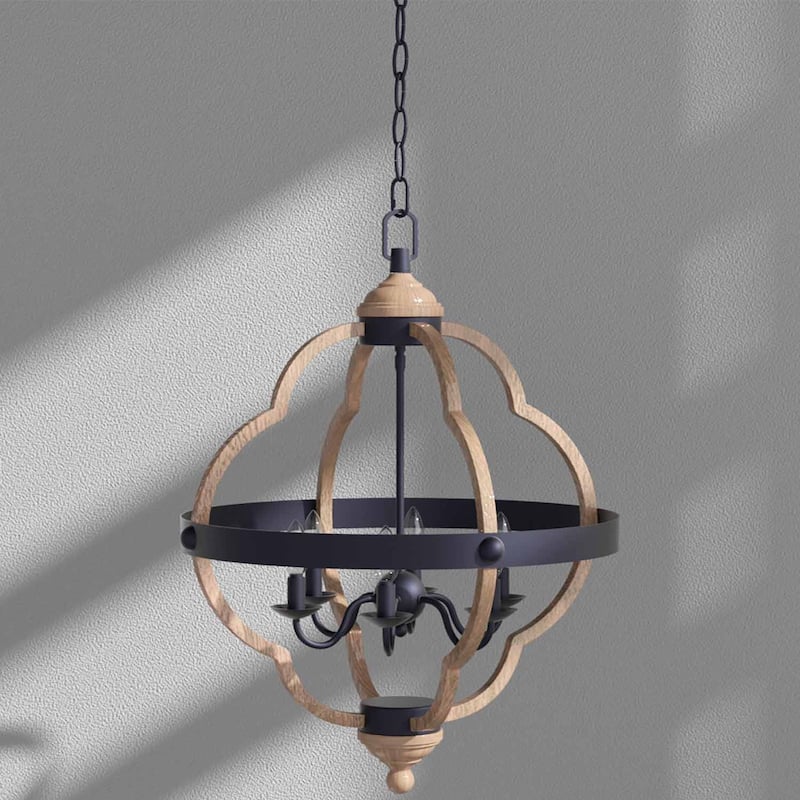 6 Light Unique/Statement Globe Accent Chandelier - 25.04"*19.85"*19.85"