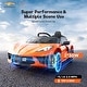 preview thumbnail 20 of 18, Funtok GT01A 12V Electric Ride On Car Licensed Chevrolet Corvette C8 Kids Electric Car