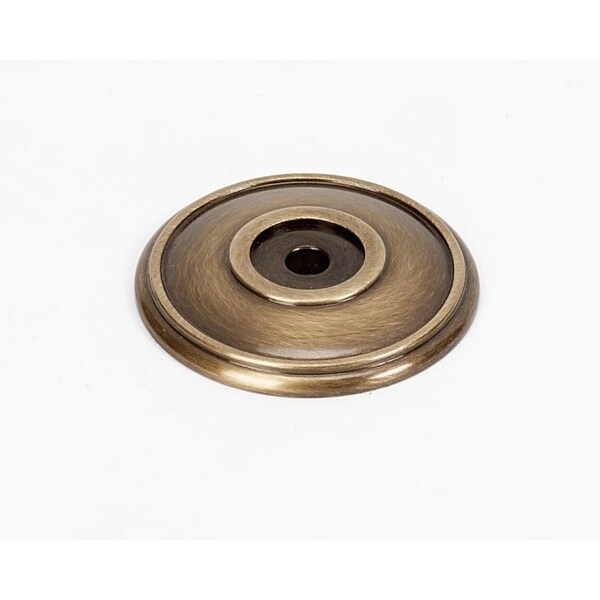 Alno A1564 Classic Traditional 1-5/8 Inch Diameter Round Cabinet Knob Backplate