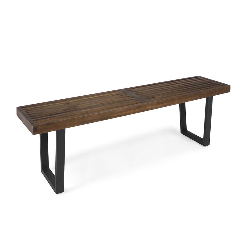 Fresno Outdoor Acacia Dining Bench by Christopher Knight Home