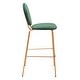 preview thumbnail 4 of 8, Odessa Barstool Green & Gold