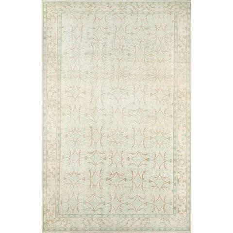 Momeni Heirlooms Vintage Overdye Hand Knotted Wool Beige Area Rug - 5'11" X 9'5"