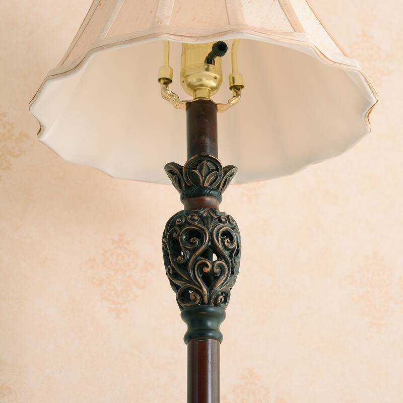 Kenroy Home Iron Lace Table Lamp - Golden Ruby