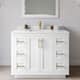 Option White / White Quartz Top / Brushed Gold Hardware