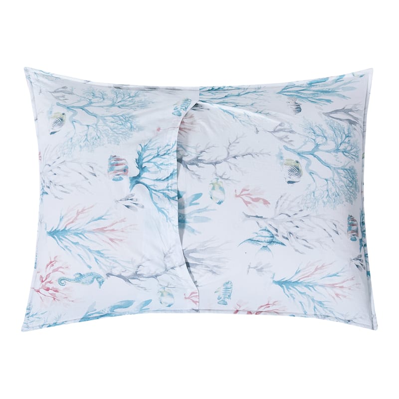 St. Vincent Coastal Beach Cotton Quilt Set - Reversible and Machine Washable