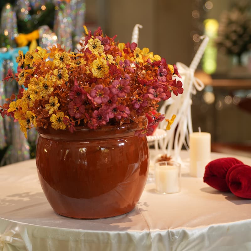 3 Handmade Ceramic Planter set Glossy Glaze for Succulent and Flower