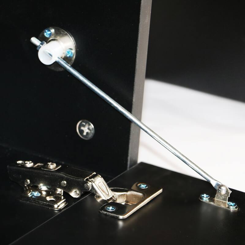 Modern 51-Inch TV Stand with RGB LED Lights and Remote Control for 55-Inch TVs - Scratch-Resistant and Waterproof.