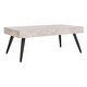 preview thumbnail 7 of 10, SAFAVIEH Cedric Modern Light Grey/ Black Coffee Table - 43.3" x 23.6" x 16.5"