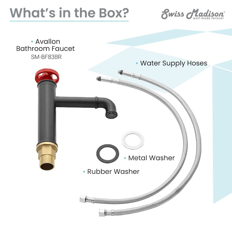 Swiss Madison SM-BF83 Avallon 1.2 GPM Single Hole Bathroom Faucet