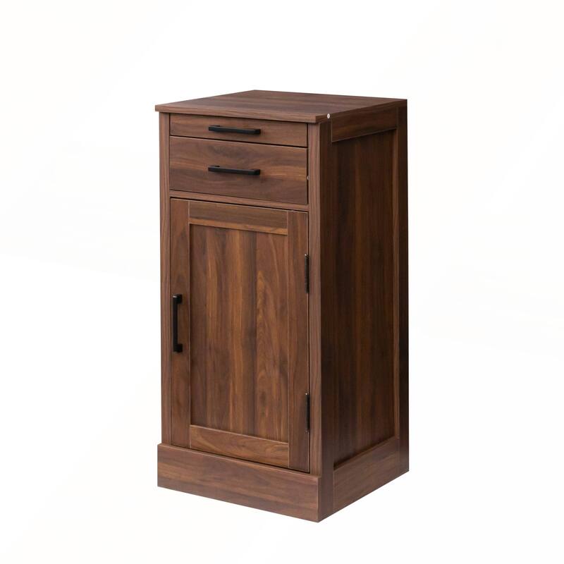 Modular Wine Bar and Buffet Cabinet with Hutch for Dining and Living Rooms