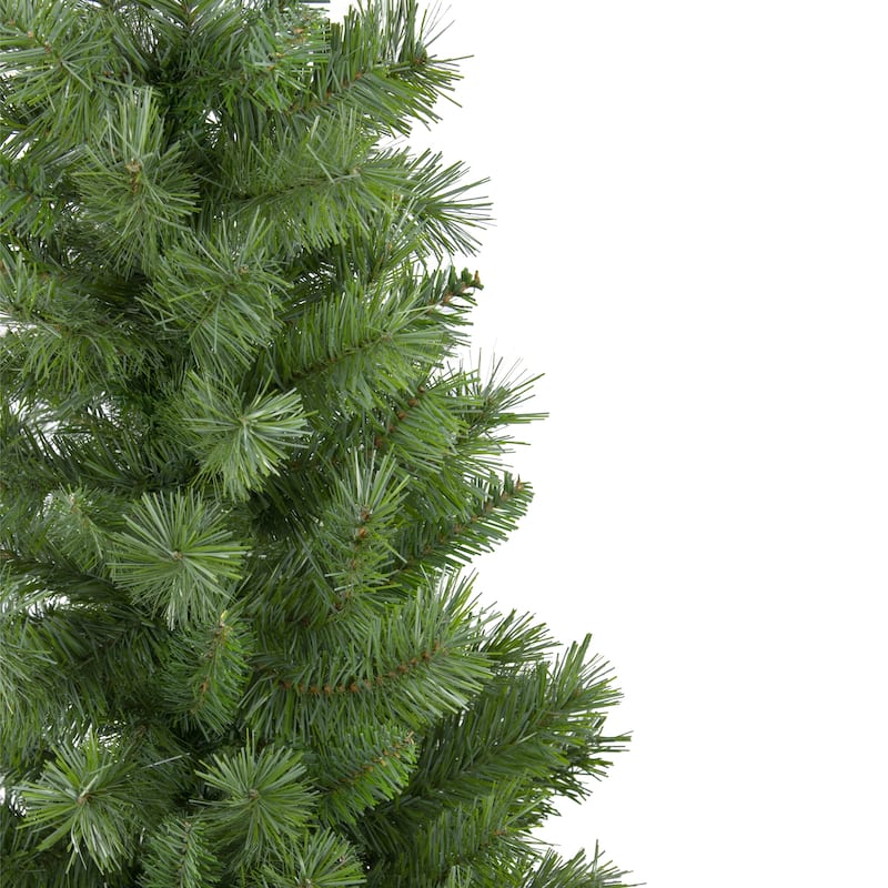 4.5' x 28" Slim Mixed Pine Artificial Christmas Tree - Unlit - 3-to-6-feet