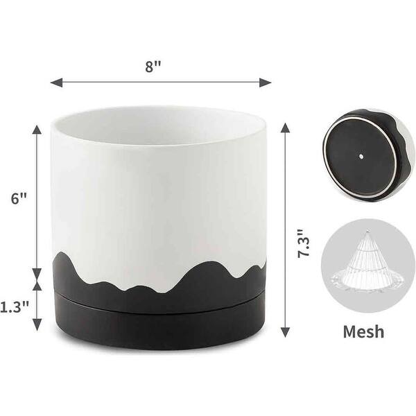 8 Inch Planter With Drainagenull